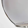 Suspension Verre 15 Cm, 20 Cm, 25 Cm, 30Cm Koyoto Chrome, Fume, 5 Lumieres