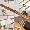 Suspension Winterthur Led Bois Clair, Noir, 1 Lumiere
