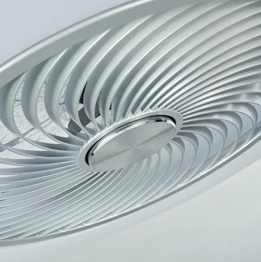 Ventilateur De Plafond Chaville Led Blanc, 1 Lumiere, Telecommandes
