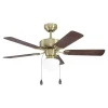 Ventilateur De Plafond Eglo Cadiz Vieux Laiton, 1 Lumiere