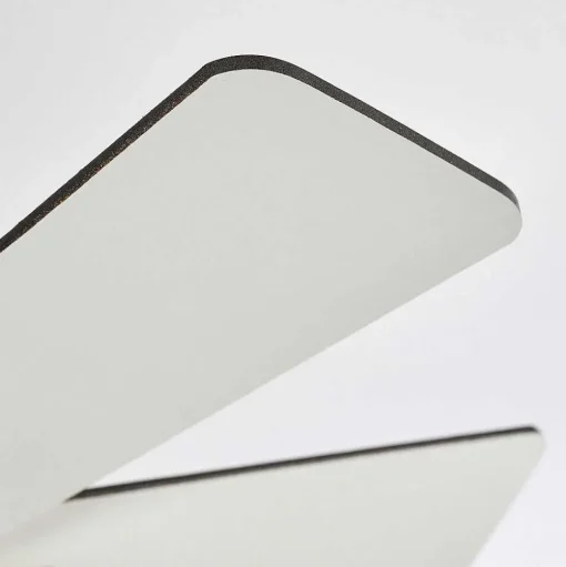 Ventilateur De Plafond Ellmau Chrome, Gris, Blanc, 1 Lumiere