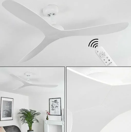 Ventilateur De Plafond Mella Blanc, Telecommandes