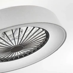 Ventilateur De Plafond Moli Led Gris, Blanc, 1 Lumiere, Telecommandes