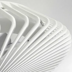 Ventilateur De Plafond Rivarotta Led Blanc, 1 Lumiere, Telecommandes