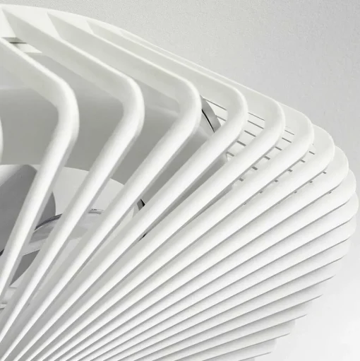 Ventilateur De Plafond Rivarotta Led Blanc, 1 Lumiere, Telecommandes